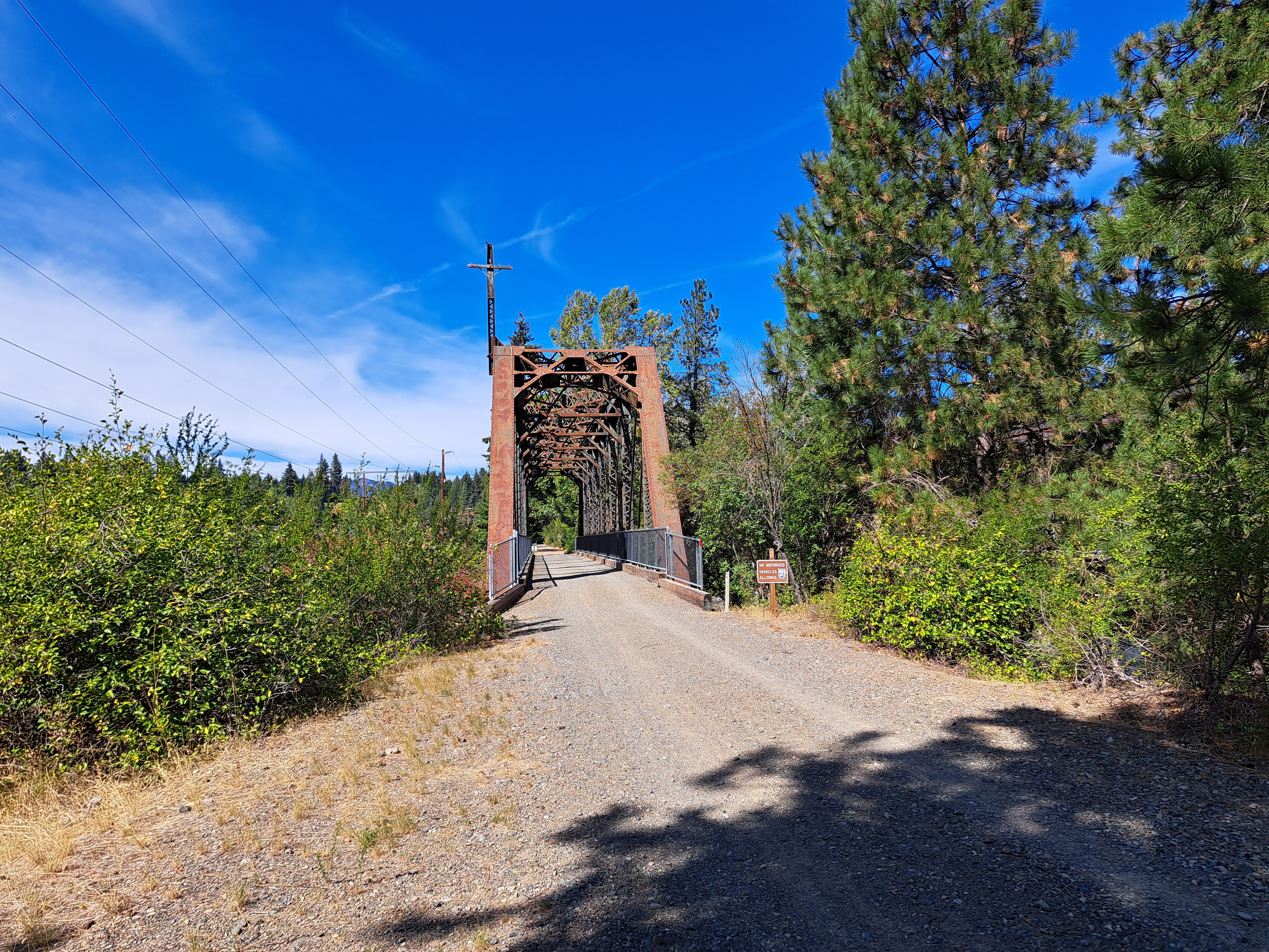 Historic bridge on trail